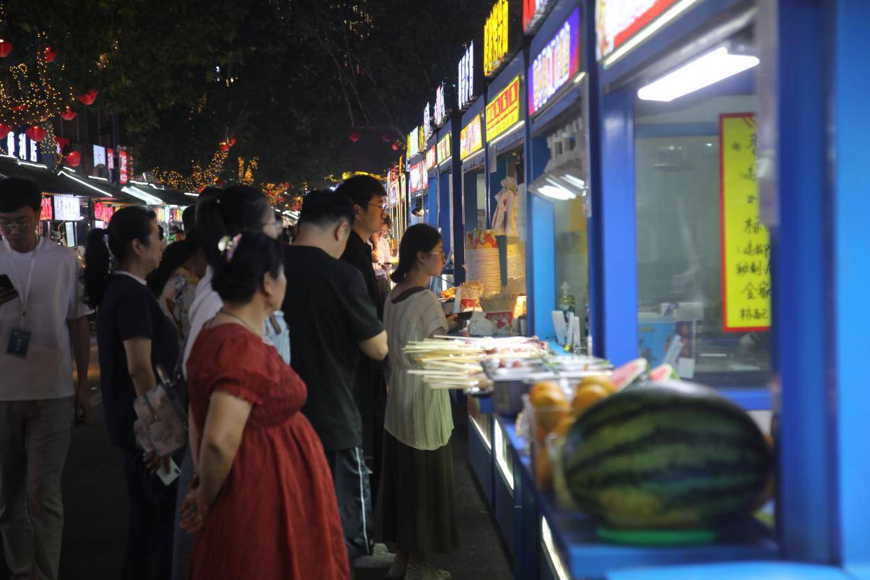 威海环翠区夜市小吃街图片