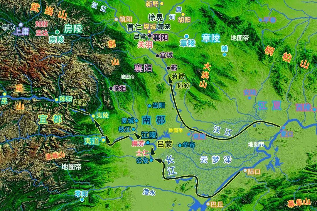 赤壁之战后,孙刘第一次瓜分荆州,东吴获江夏(今武昌),这是双方联盟的