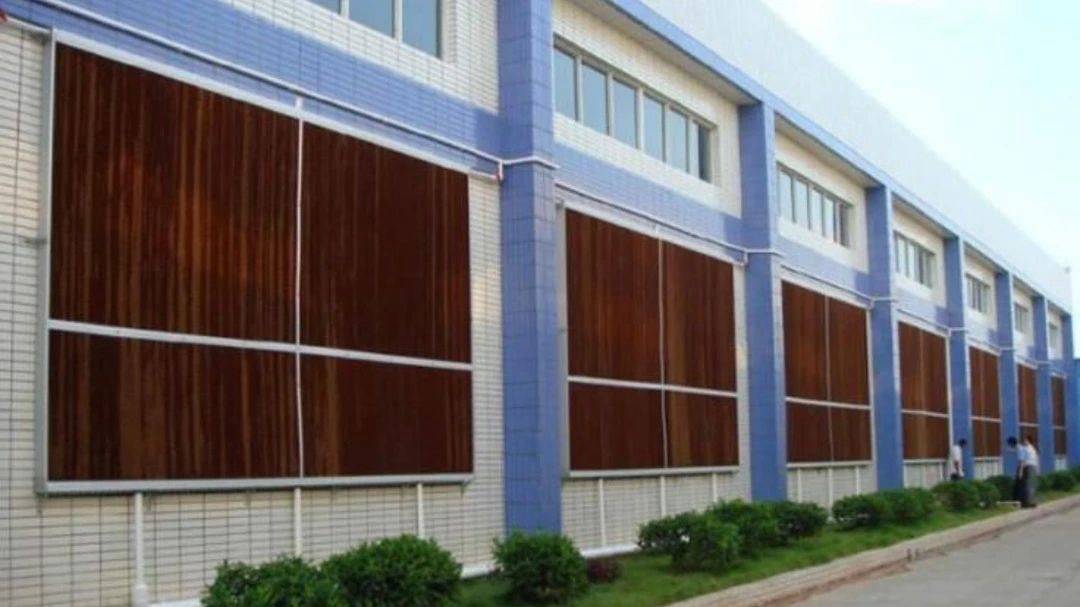 绣花厂车间降温水帘墙湿帘安装