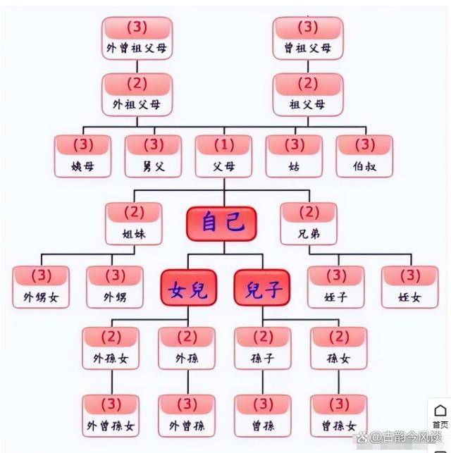 曾孙重孙玄孙排列图片