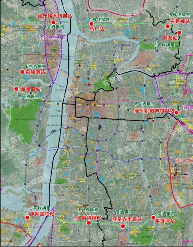 长沙地铁8号线走向图曝光,串联长沙7条地铁线路!