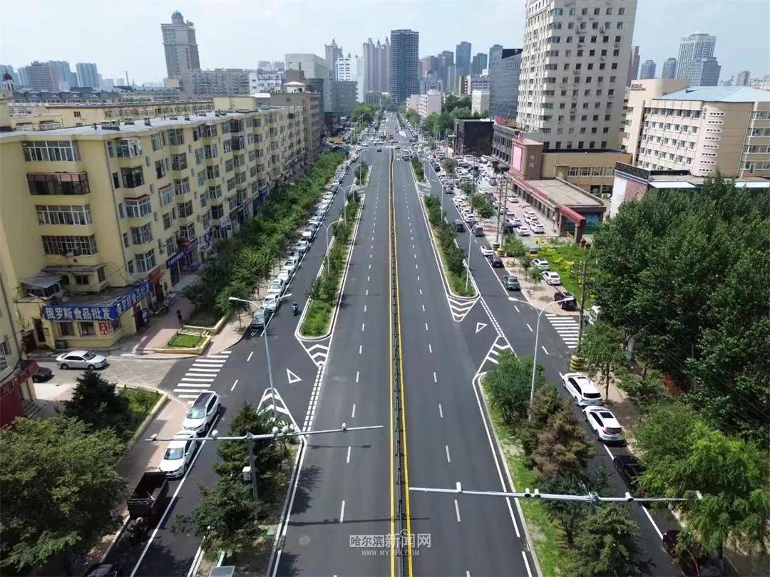 哈尔滨"老城"道路更新提质 百姓民生幸福"加码"