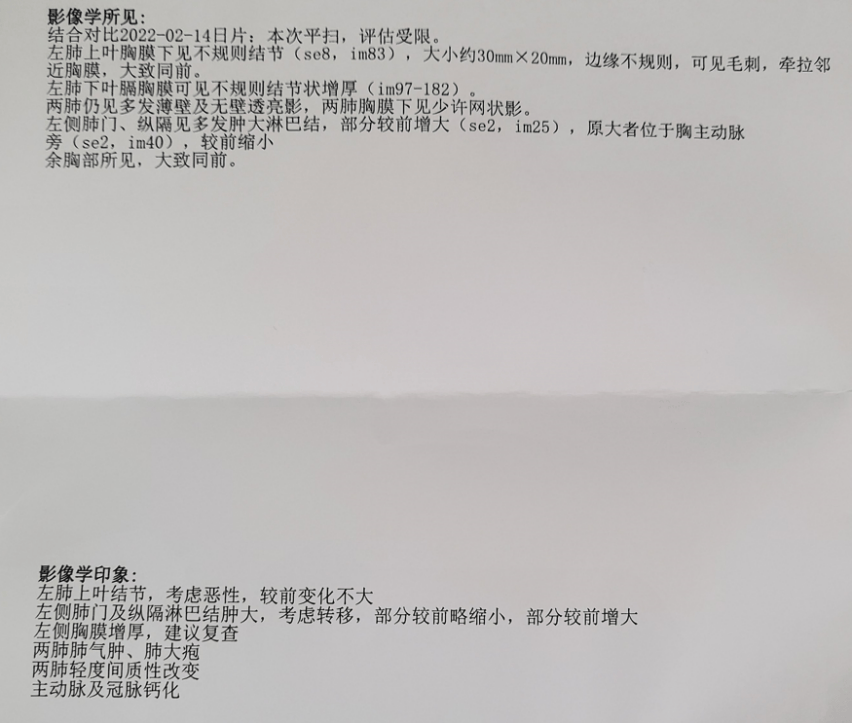 2022年3月29日胸部ct检查:图52022年12月17日肿瘤基因检测:图42021年