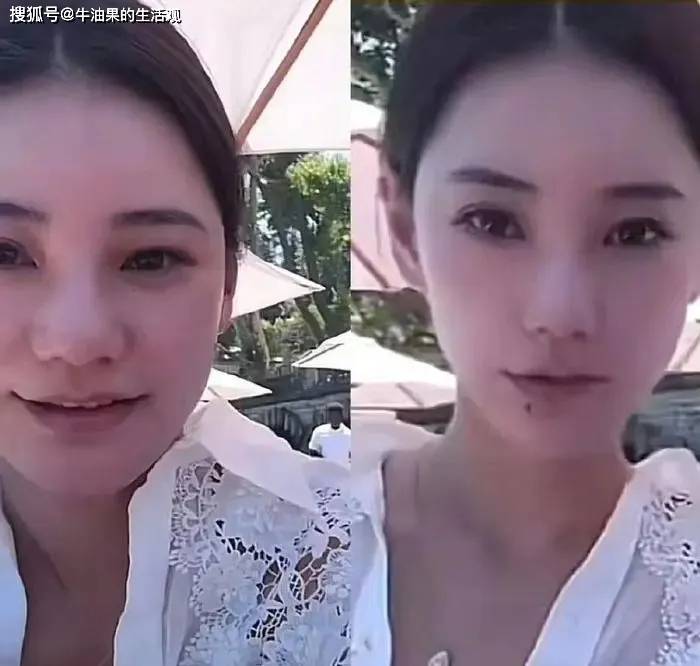 汪小菲直播美颜掉了马晓梅真容撞脸s妈,网友:菀菀类卿