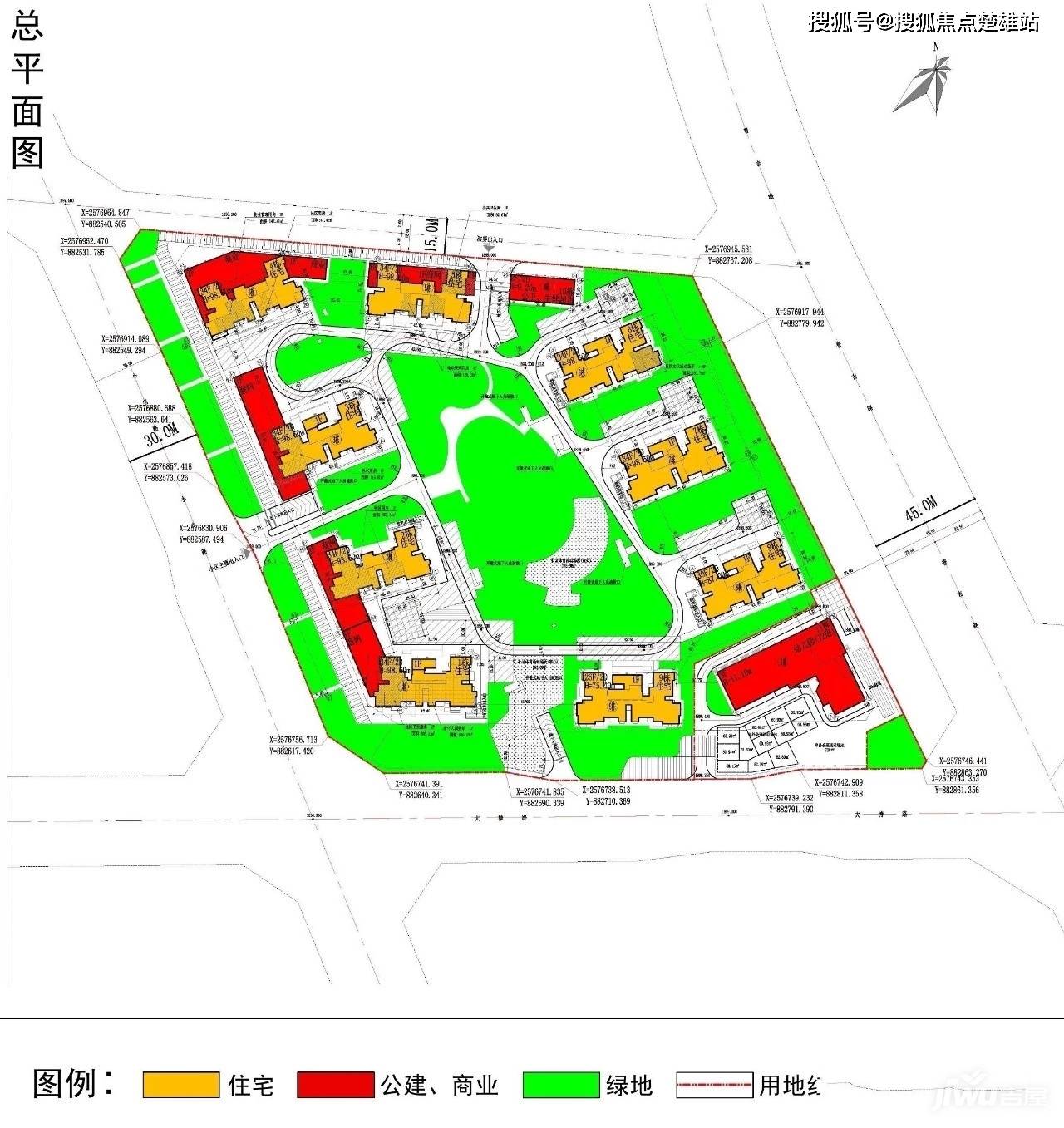 柳州万科城一期平面图图片