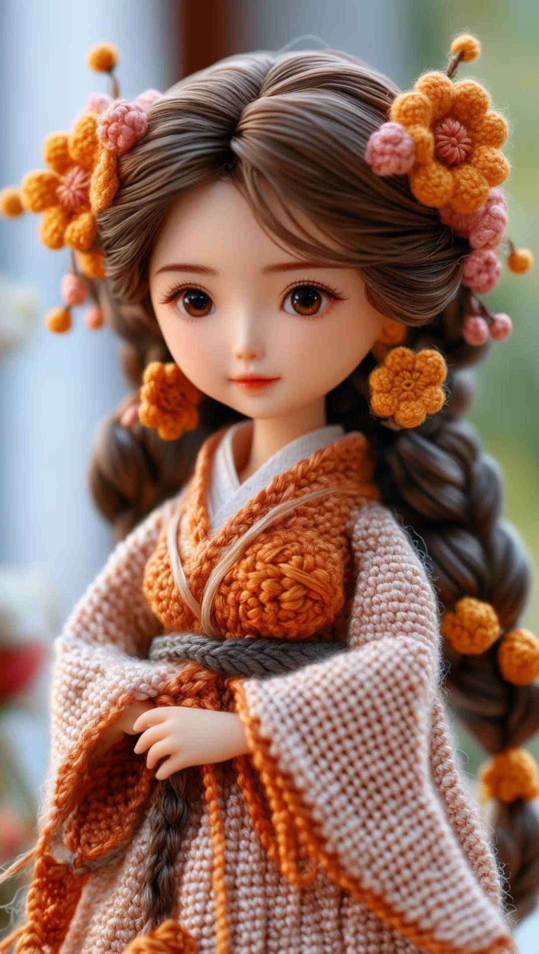 真人照片定制钩织娃娃