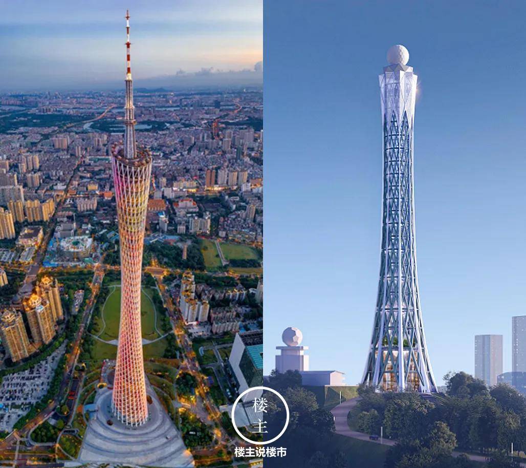 大镇岗气象塔将与广州塔遥相呼应,两者直线距离约11公里,一北一南,气