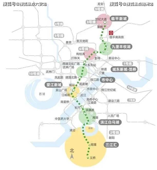 沿着时代大道一路向北,可连通彩虹快速路,中河高架,秋石高架,绕城高速