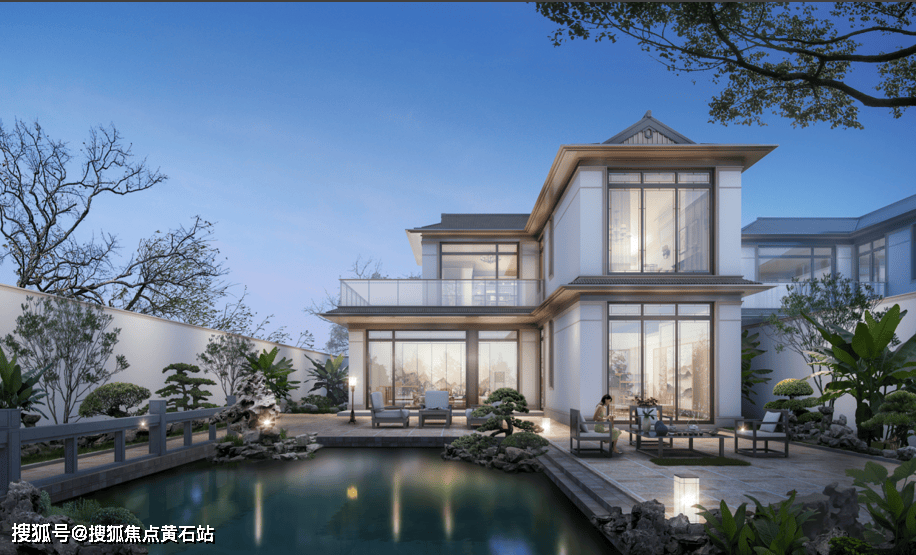 五个院子的别墅-全景落地窗,简约又大气!