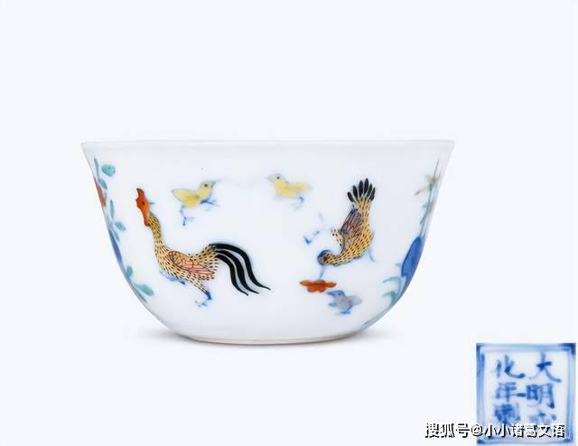 雍正仿成化斗彩鸡缸杯一般价格值多少钱?_成交价_瓷器_幼雏