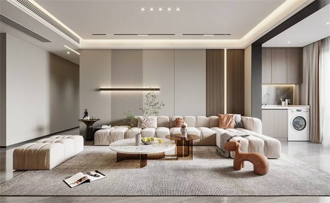 轻奢美学，木说木话板材点亮沙发背景墙设计