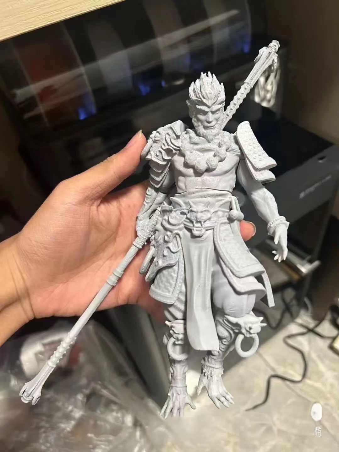 有人已经3d打印黑悟空手办去摆摊了,卖几百元一只