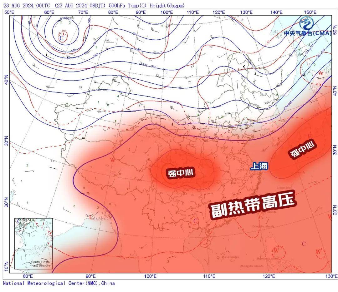 副热带高压再次强势控场,上海高温升级!下周一前后迎转折