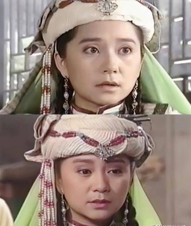 30岁时出演何家劲版《书剑恩仇录》里的香香公主,虽说年纪偏大了些,可