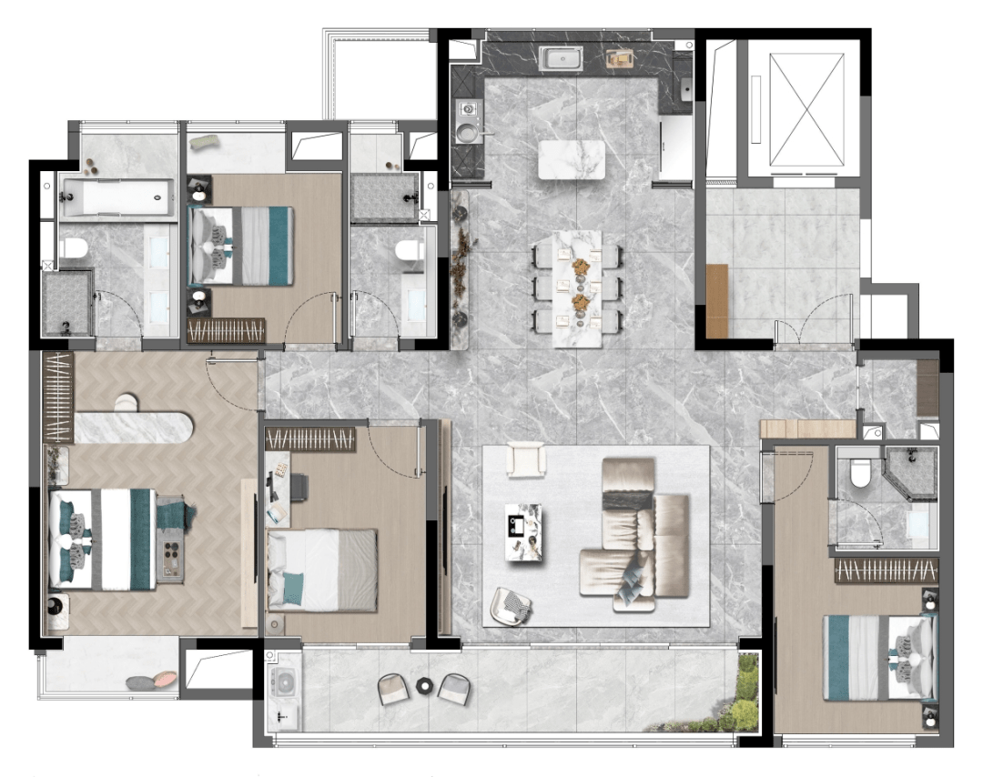 凭借其优越的地理位置,丰富的配套设施,多样化的户型设计和合理的房价