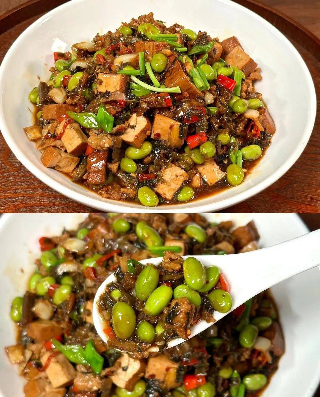 毛豆这样做,酱汁浓郁,微辣入味,配上米饭可以吃几碗米饭
