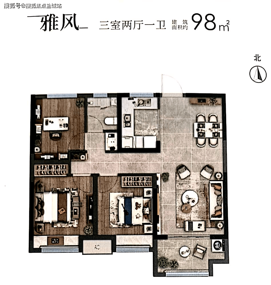 金地湖城风华户型图图片