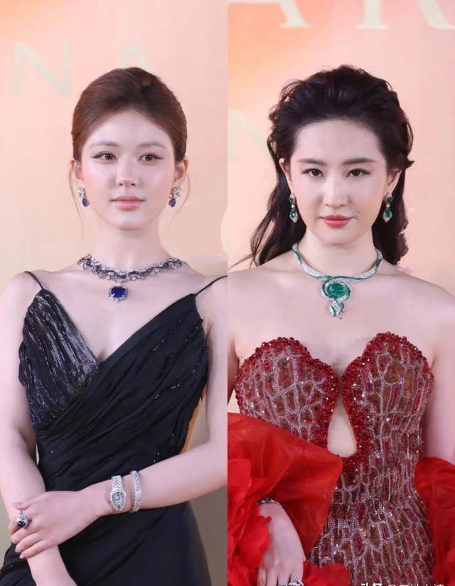 大家纷纷大赞刘亦菲贵气逼人,美艳动人,却对宝格丽另一个代言人赵露思