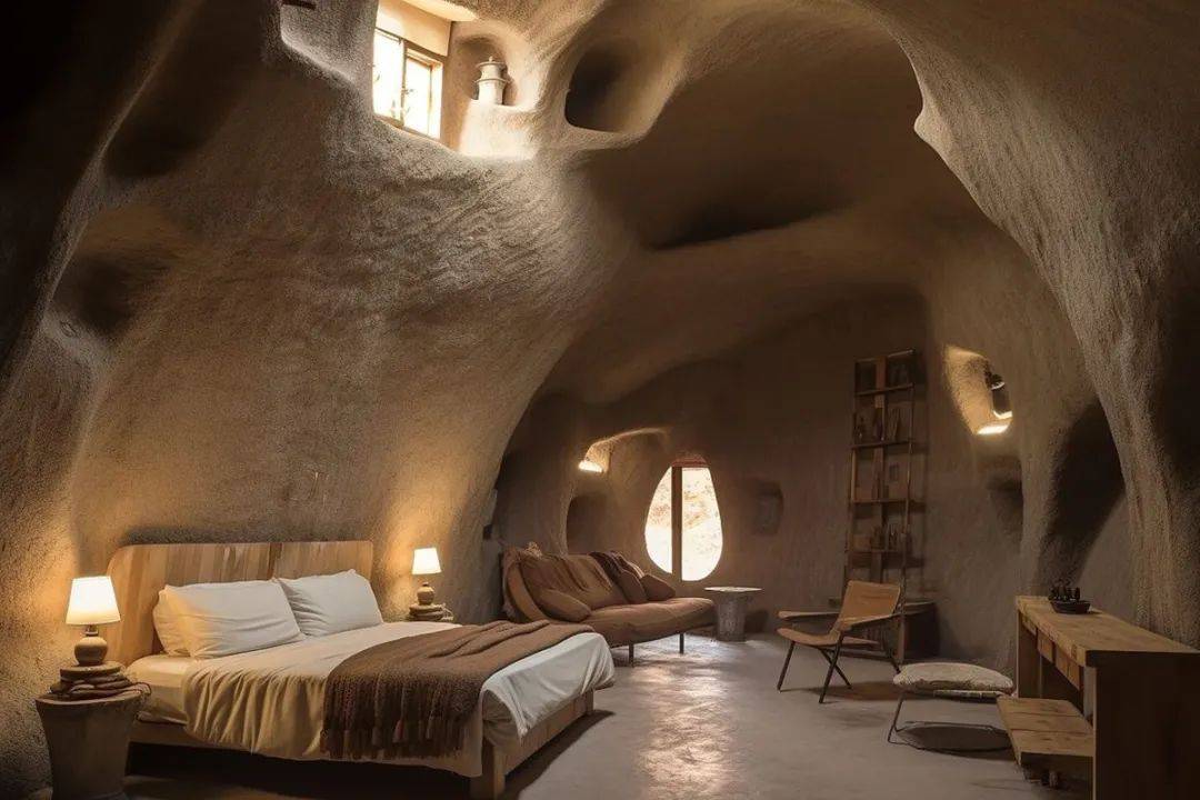 洞穴风引领家装新风尚,探索自然与舒适的完美融合