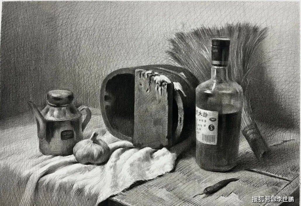 100分的静物素描长什么样？记住这5个技巧，让你菜鸟秒变高手！_搜狐网