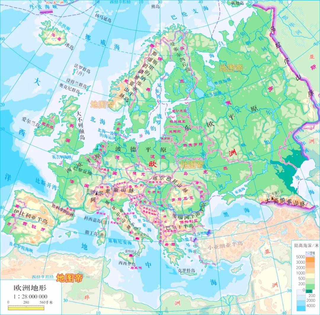 世界岛屿分布图高清图片