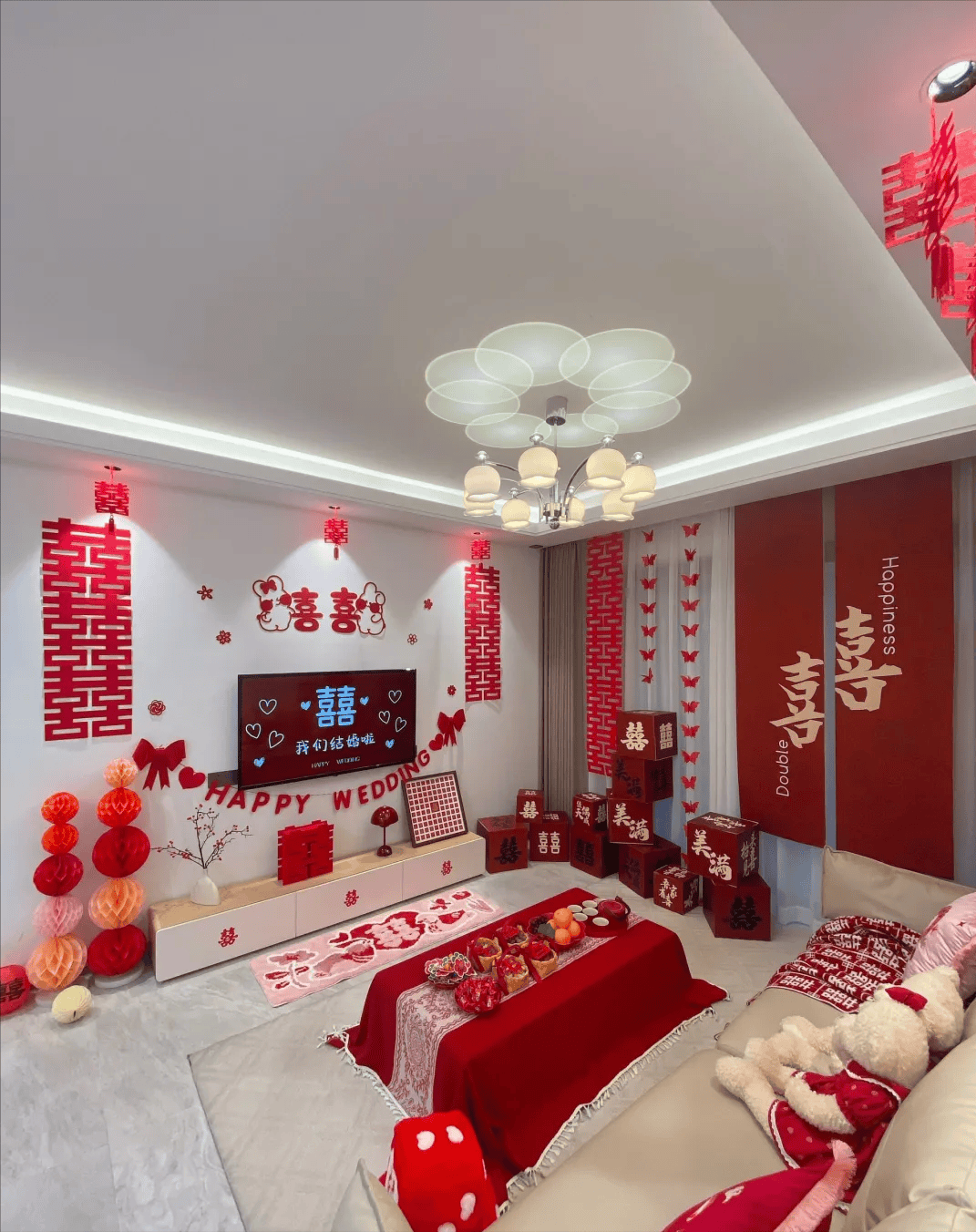 南京一女子晒出婚房,布置得"喜庆而不俗套",亲朋好友羡慕不已