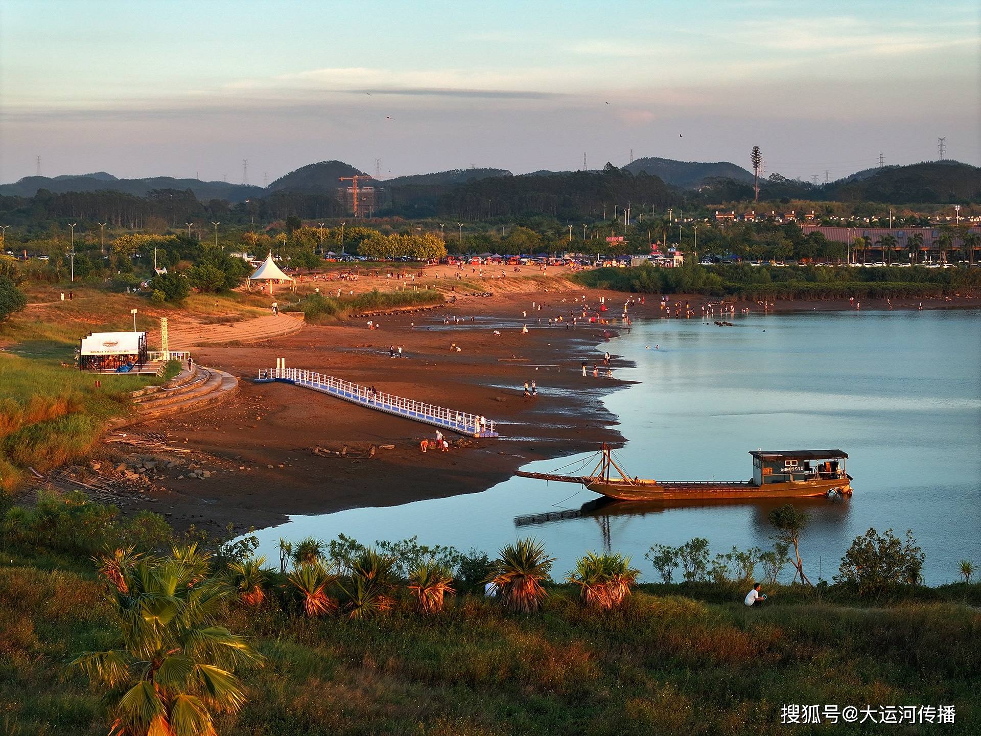 运河眼|广西钦州滨海公园:观运河 赏落日