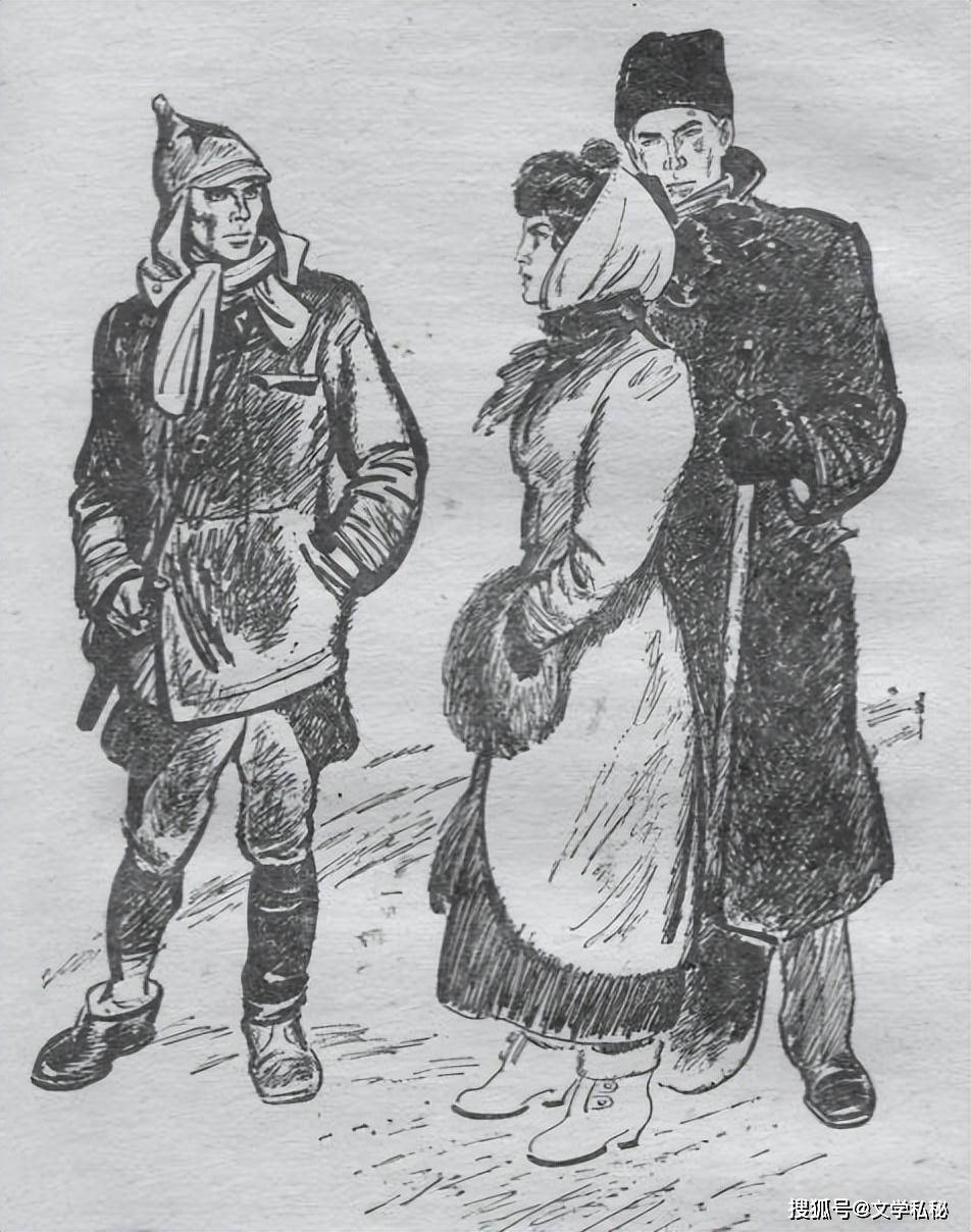 绘制了一幅彩色插图,构图是一样的,但画面的纵深感,要强于黑白插图