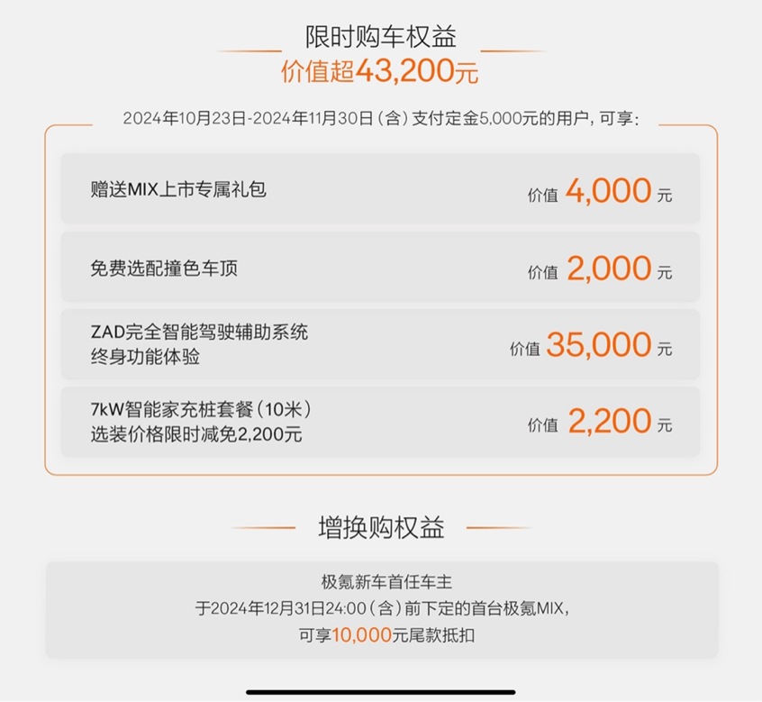 售价27.99万元起 极氪MIX正式上市_搜狐汽车_搜狐网