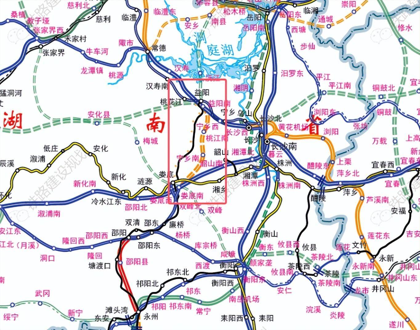 湖南省14五铁路规划图图片