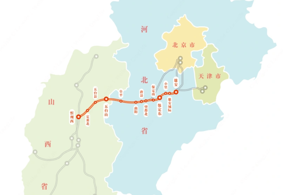 阜平高铁路线图图片