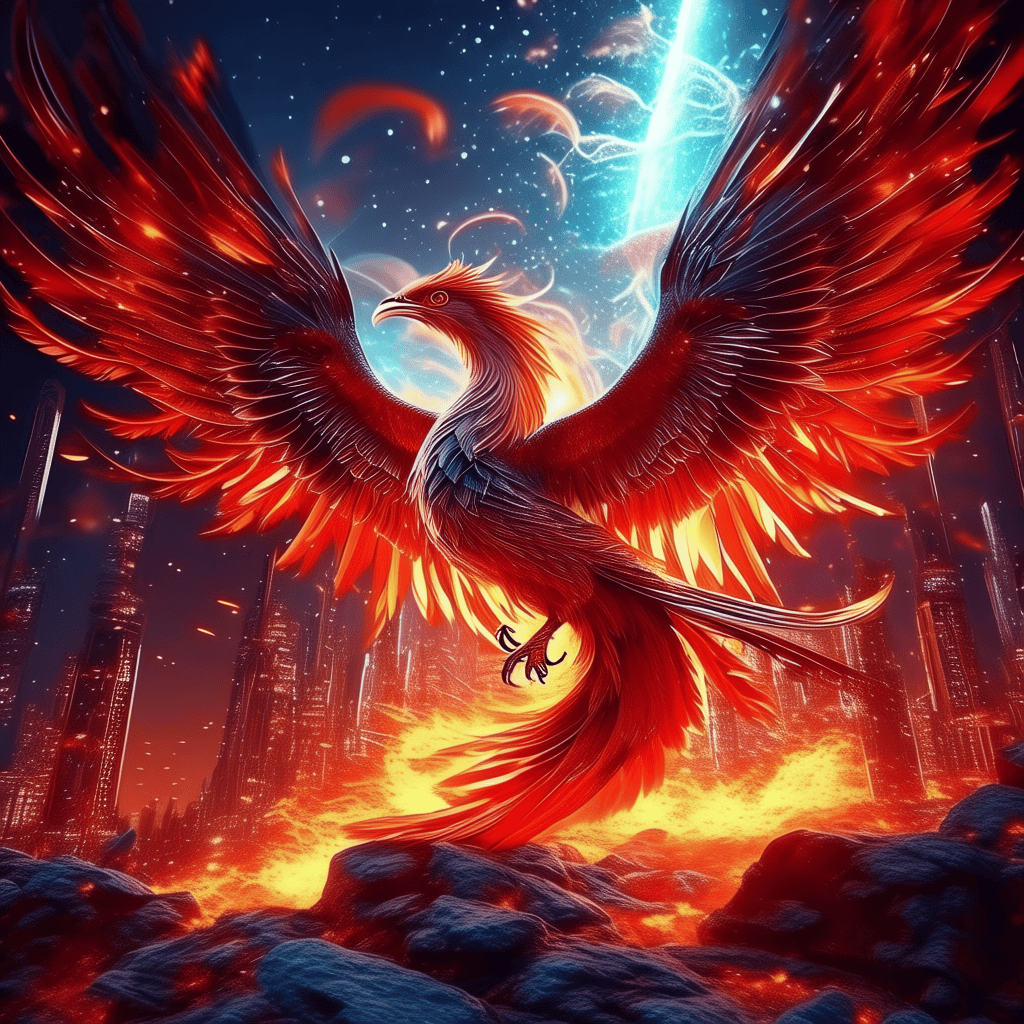 凤凰涅槃主要象征着重生与不朽,坚韧与不屈,净化与蜕变,希望与复苏及