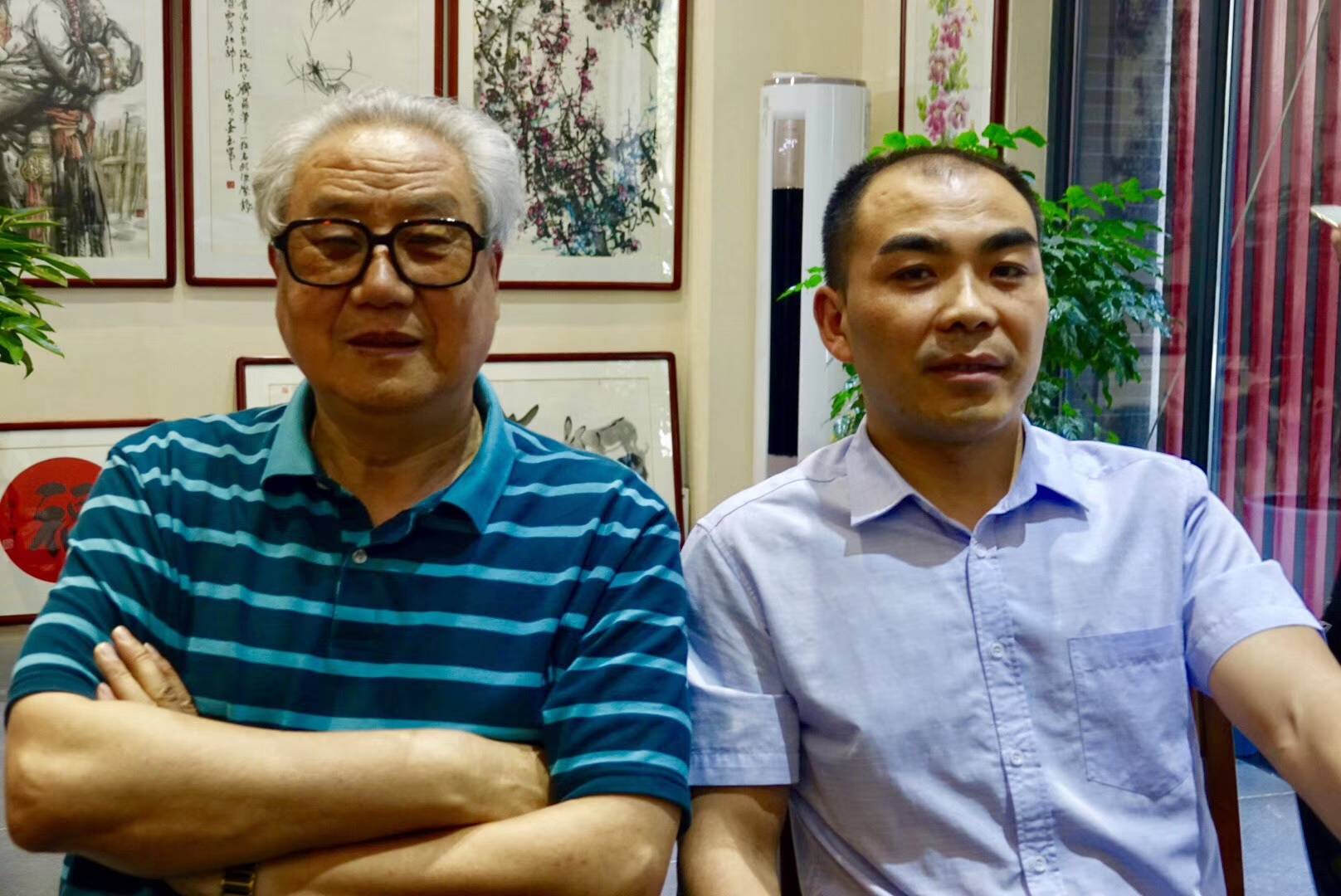 尹西林与原西安市公安局局长刘平老师深入学习交流文化