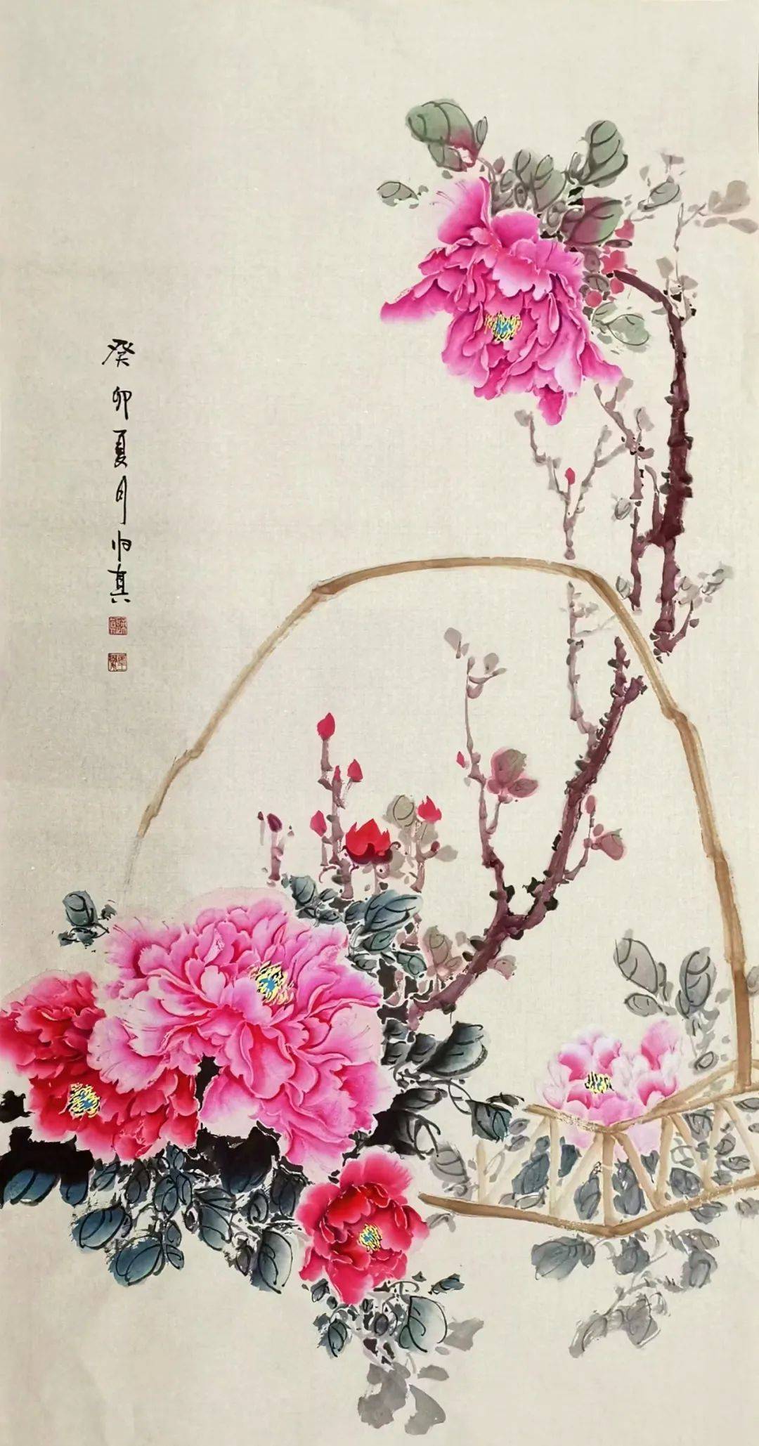 国画花鸟画大全竖幅图片