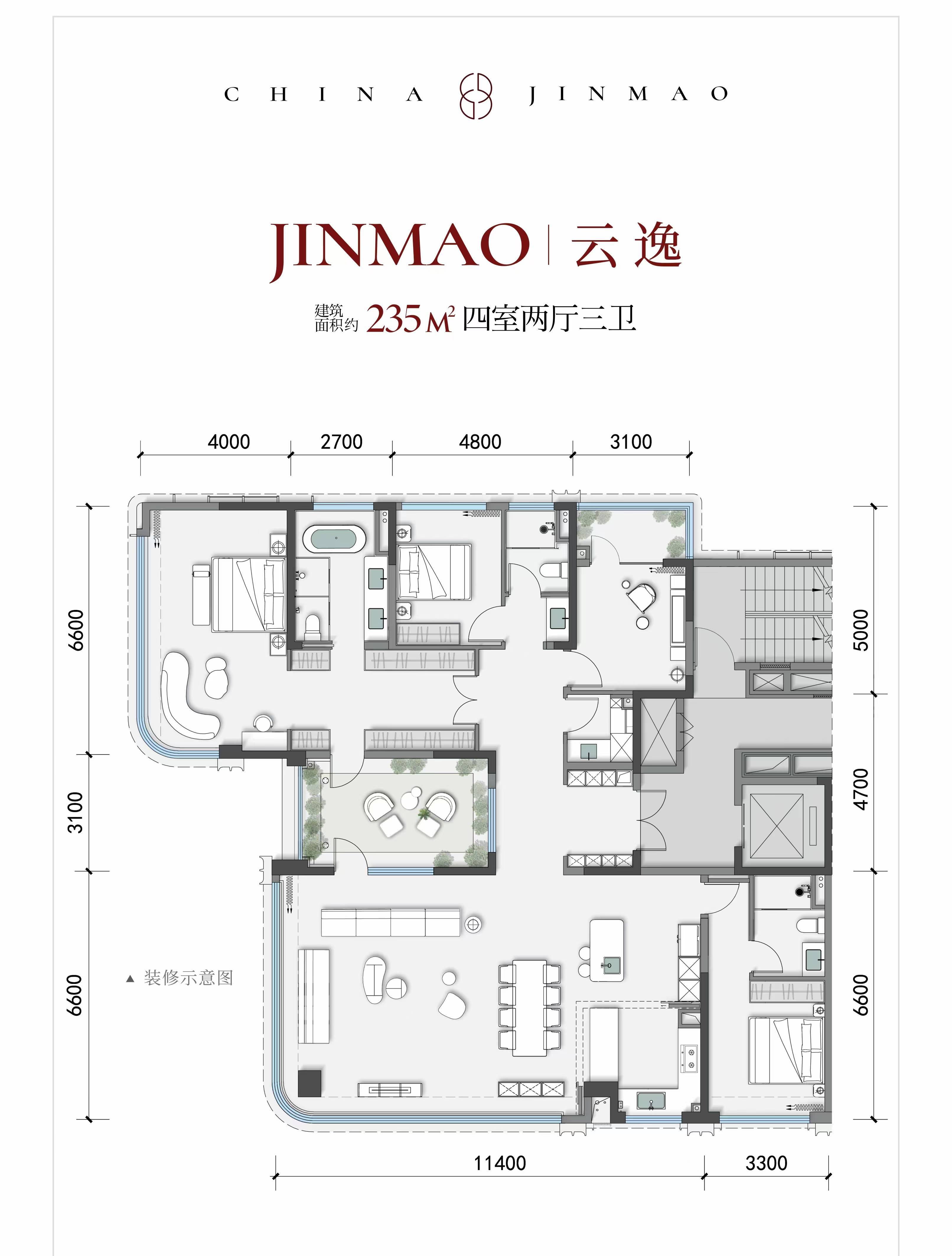 金茂璞逸锦江楼盘业主评价如何-精装品质好不好-金茂璞逸锦江物业费多少-楼盘地段好不好-_户型_成都_部分