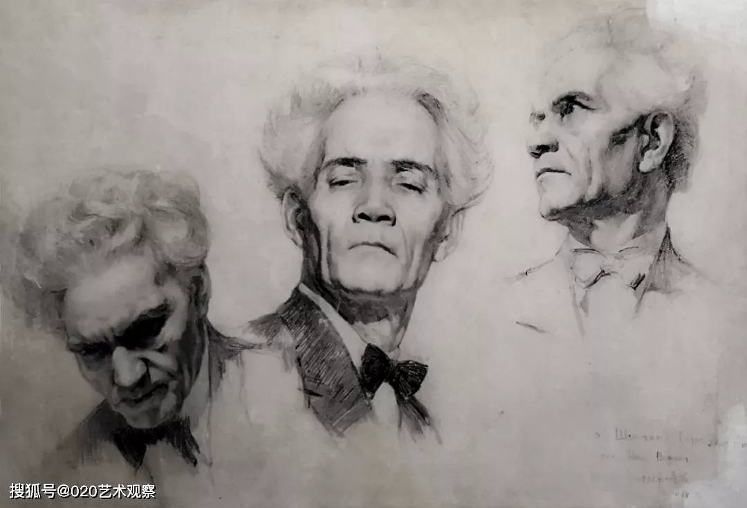 广州美院老院长郭绍纲素描精选