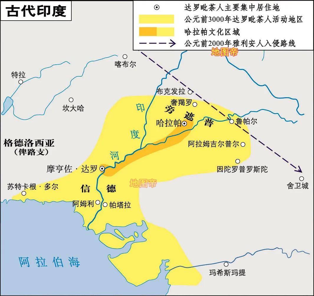 假设哈拉帕和摩亨佐达罗都是印度河文明的都城,这也是可以理解的,因为