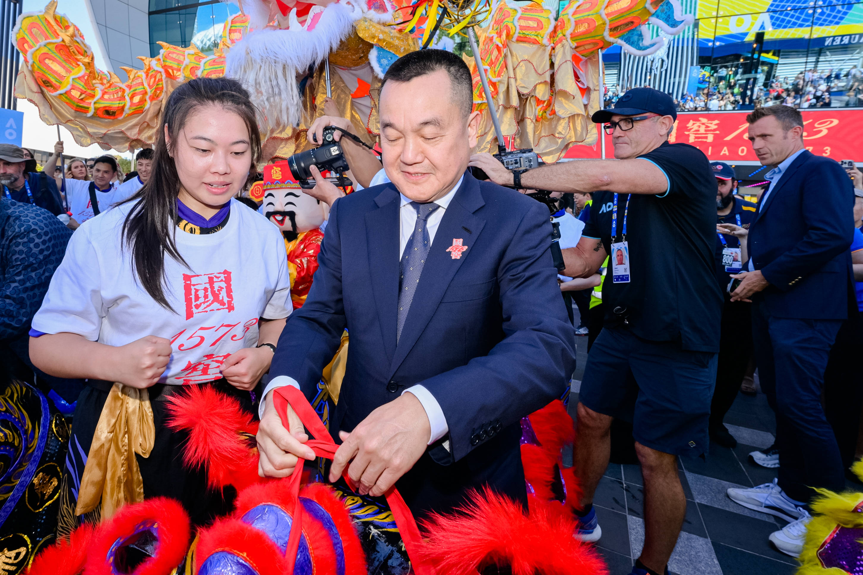 澳网迎来国窖1573日,中国新春元素席卷墨尔本公园