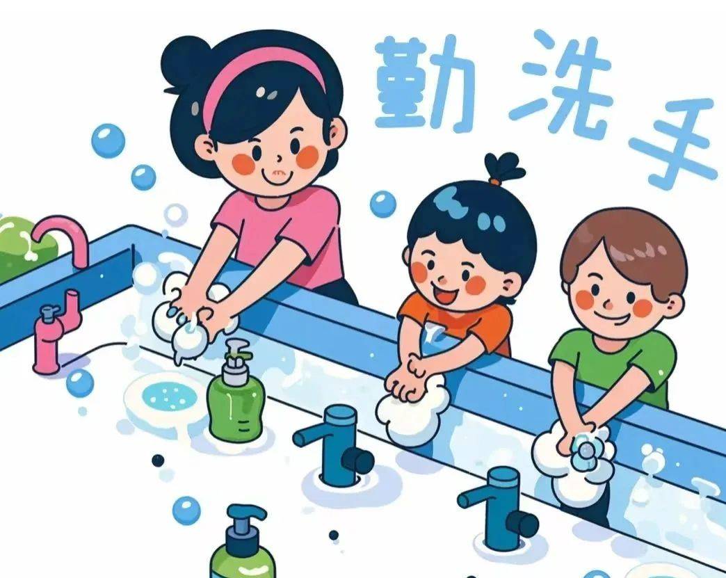 在集体盥洗中,幼儿学会轮流使用洗手池等设施,培养耐心和秩序感,通过