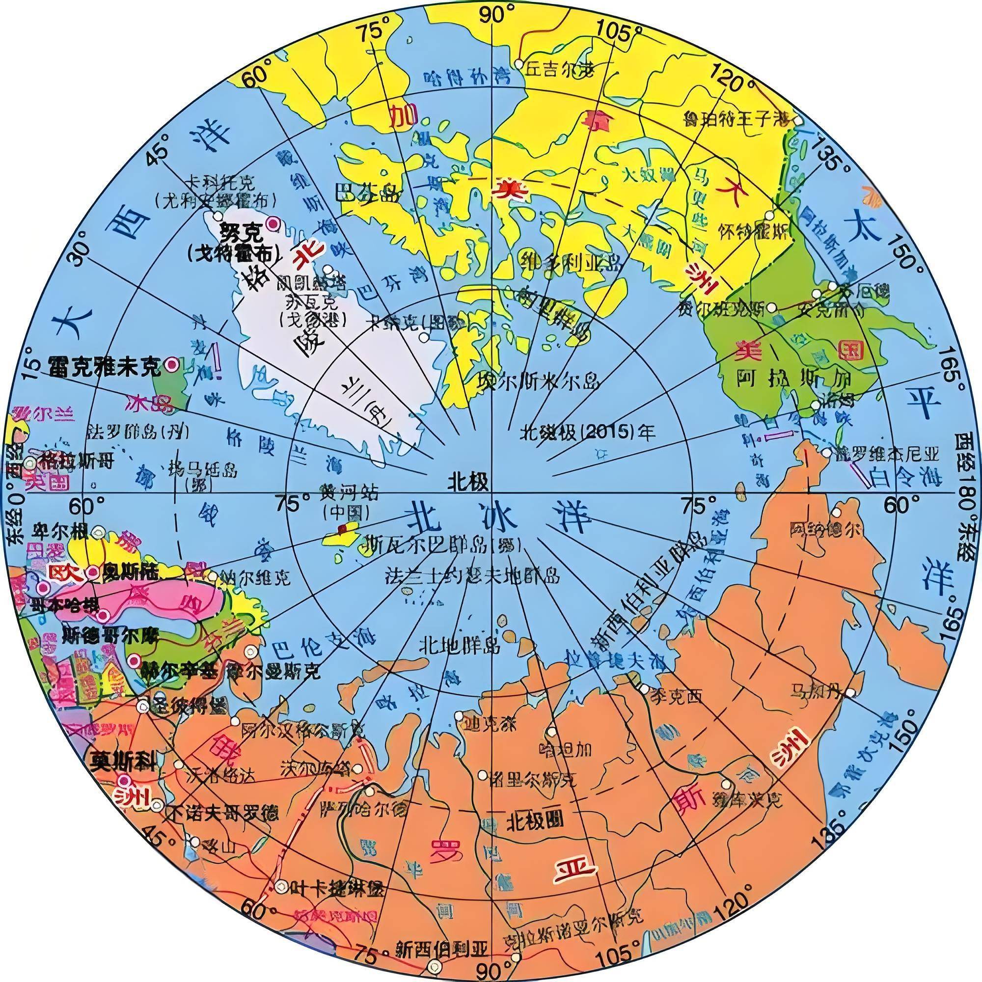 看北极地图理解特朗普的海权复兴计划和中美俄大国地缘政治