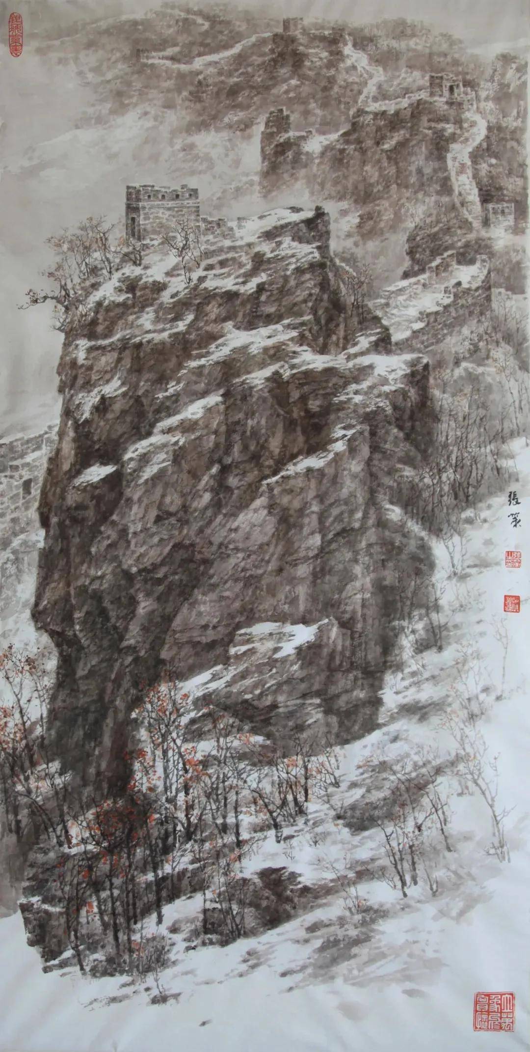 张策:丹青追远壑 笔墨写孤鹰