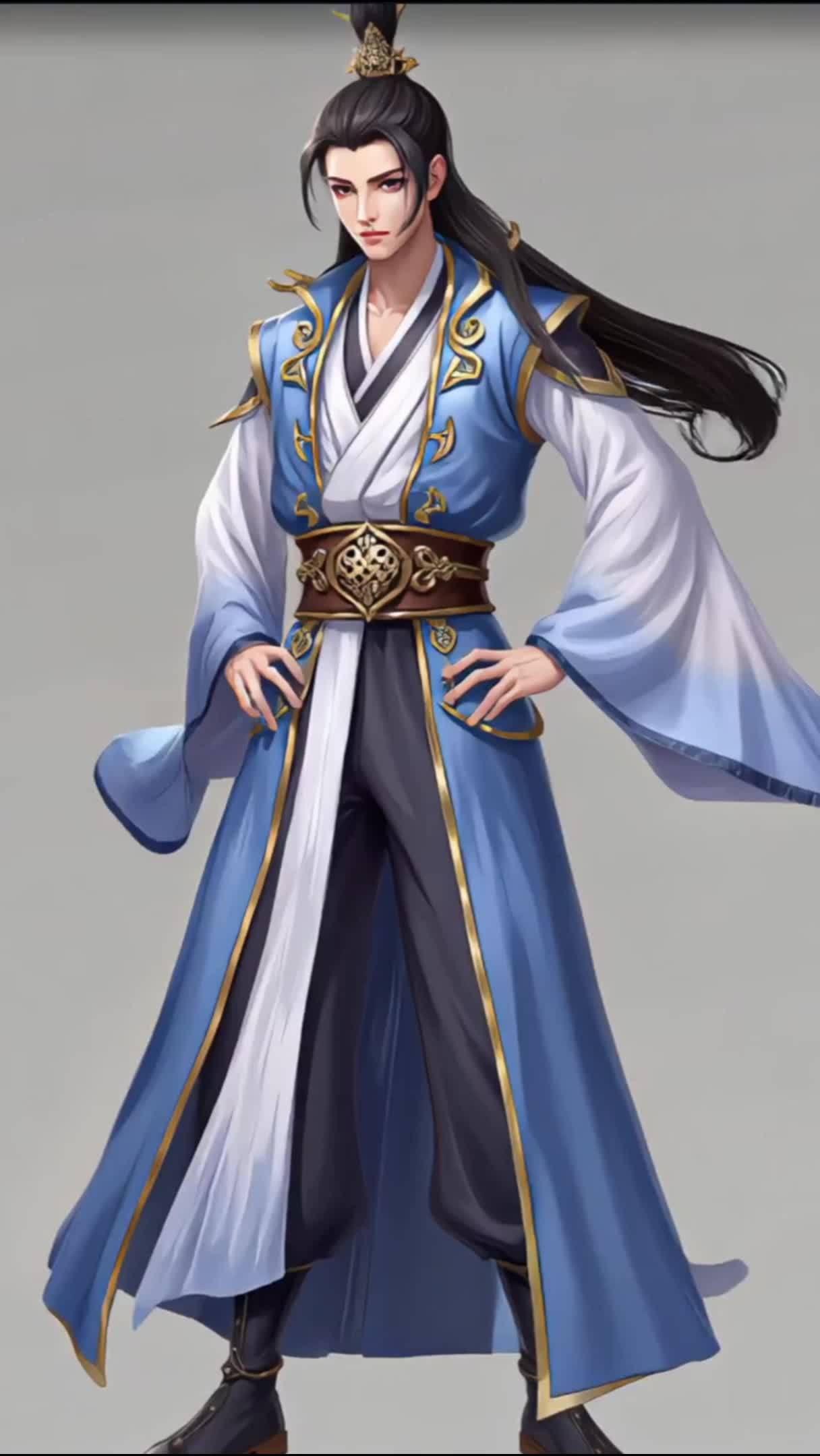 人物立绘特效 二次元 古风男主