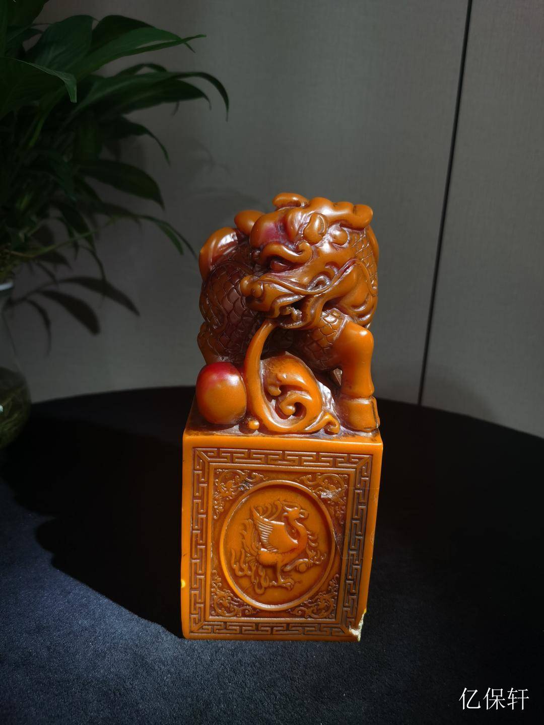 藏品名称：寿山石印章_篆刻_芙蓉石_当代