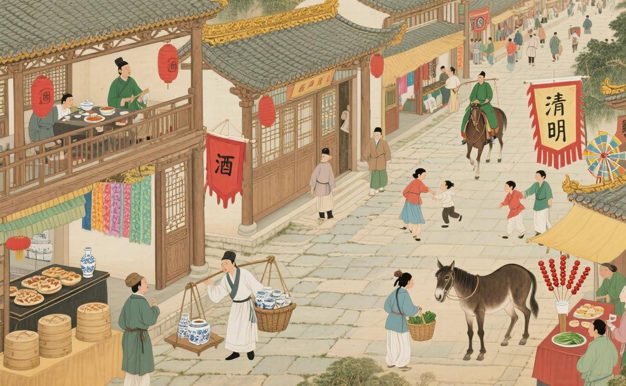 古代集市的消费半径,往往与脚力和马车的行程同步