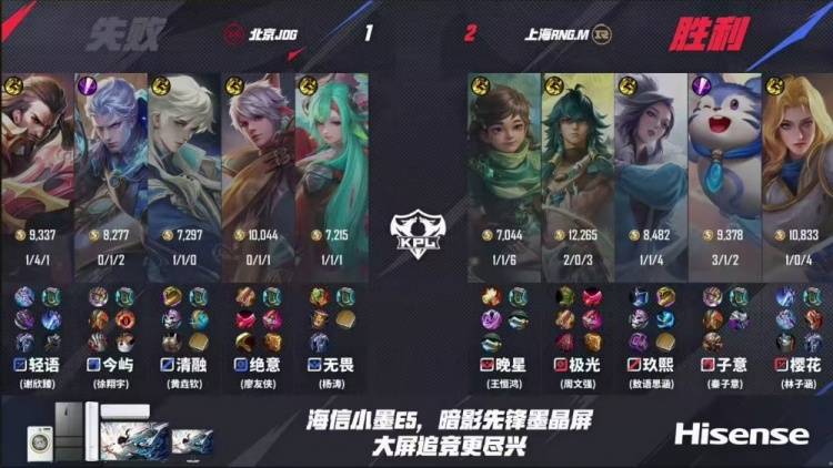 ‌2025KPL夏季赛：JDG让二追三惊天逆转RNG.M，元流之子决胜局封神