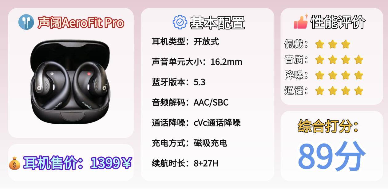 开放式蓝牙耳机哪个品牌好?2025年最值得买10款开放式耳机排行!