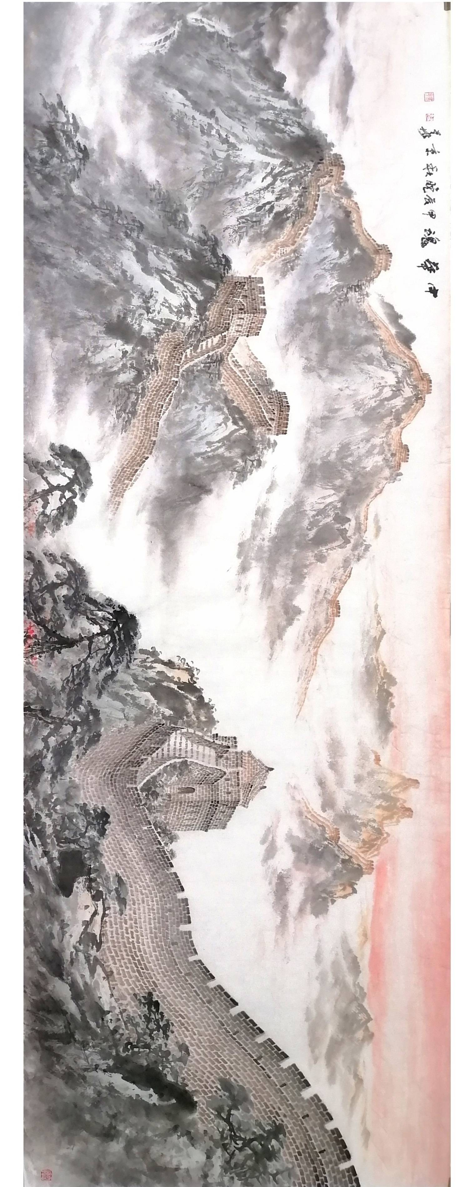 浓墨重彩绘长城 淡雅水墨写胸意