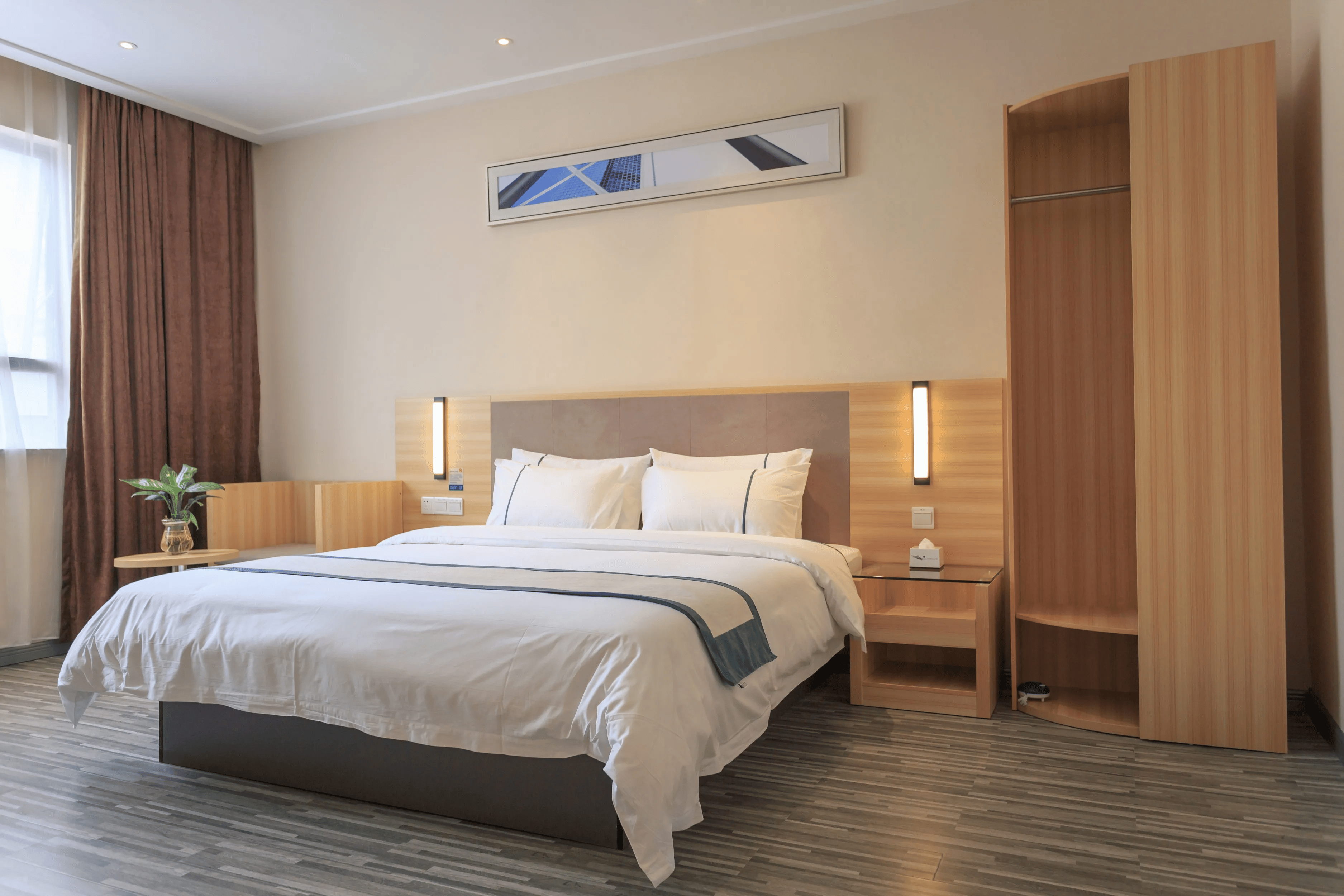 陕西快捷酒店装修设计施工,酒店大堂设计装修