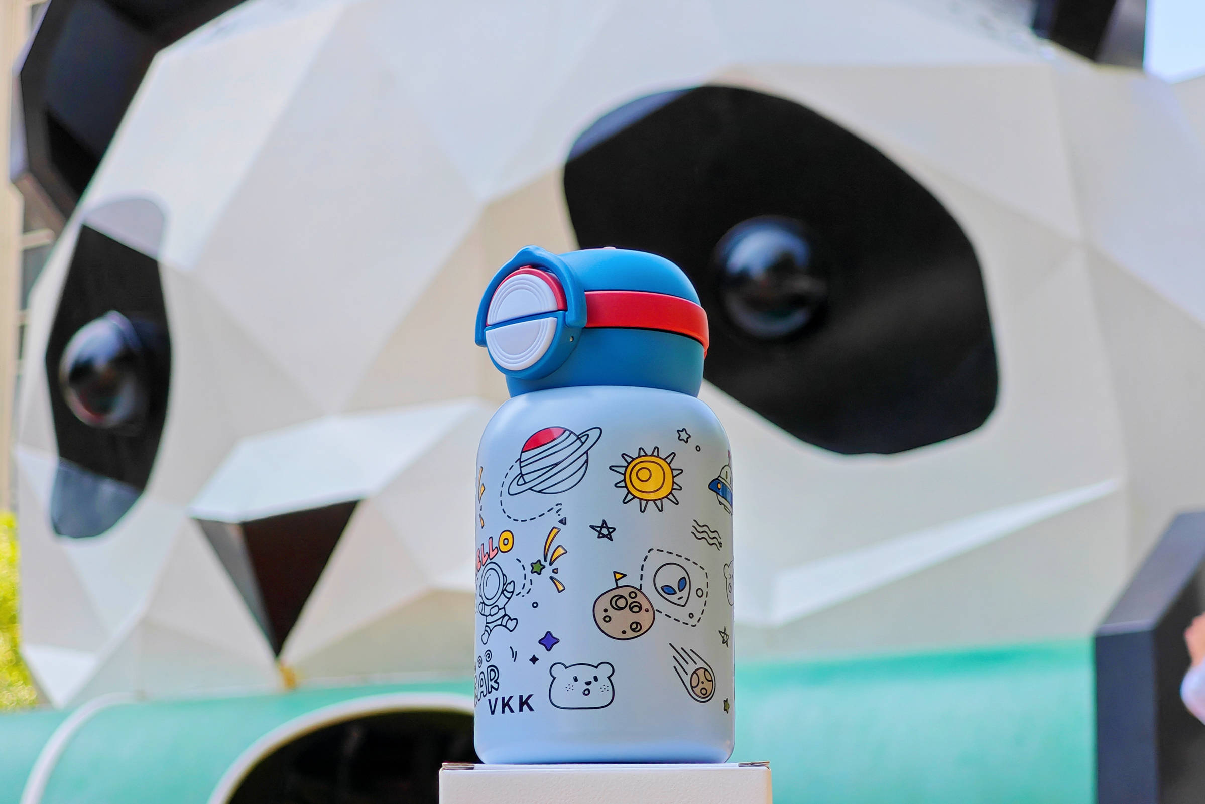 宝宝喝水钛放心!欧盟认证,0胶水0重金属,宫菱儿童保温杯测评