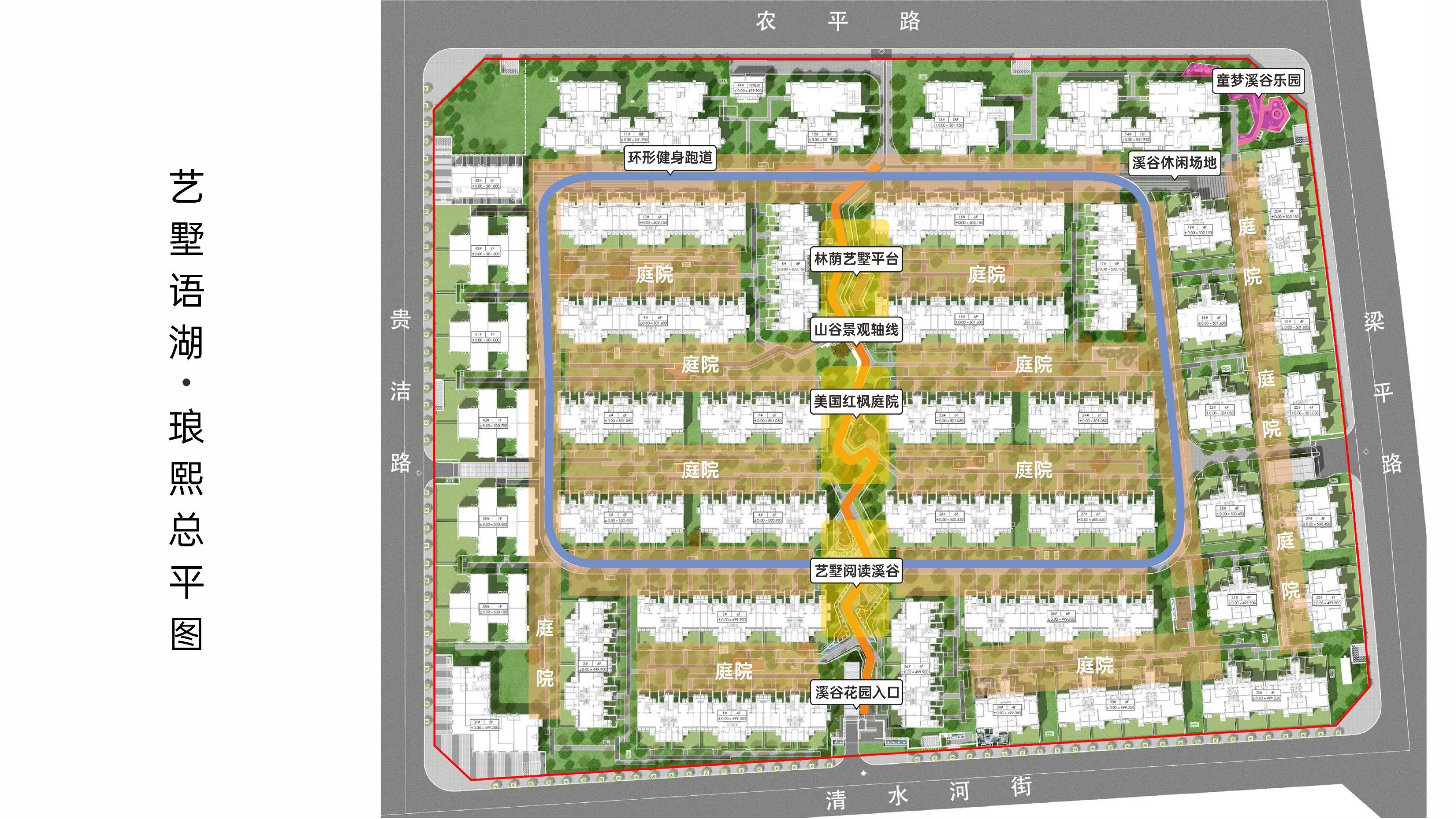 别墅➕小高层平面图分布:别墅:1